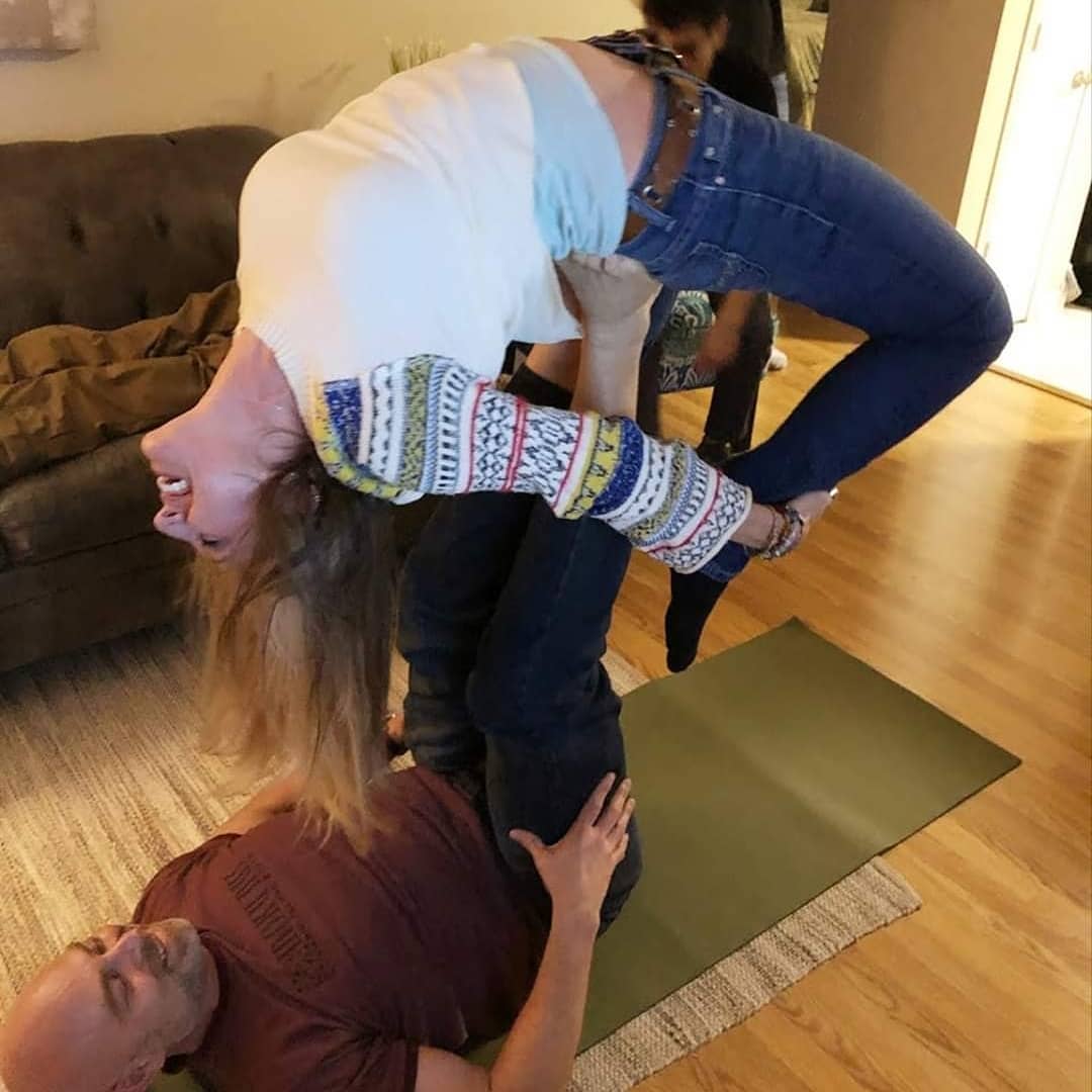 acro yoga living room