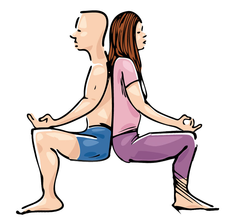 5 Creative Ways to Practice Half Moon Pose - YogaUOnline, duo yoga poses