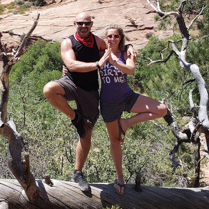 Couple in Tree Pose